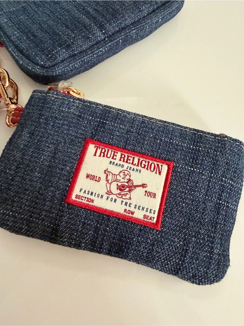True Religion Denim Wristlet Wallet